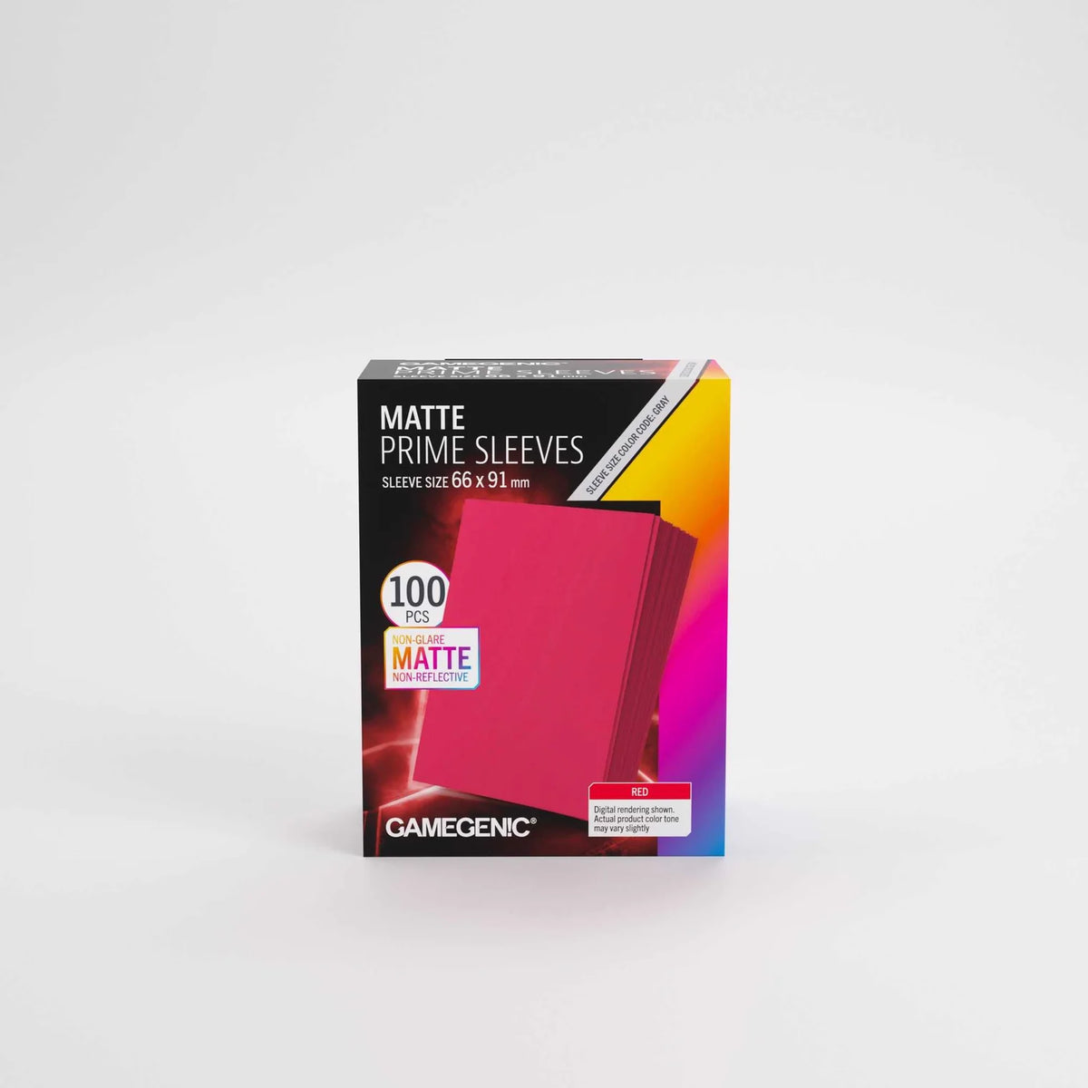 GameGenic: Matte Prime Sleeves (100) - Red