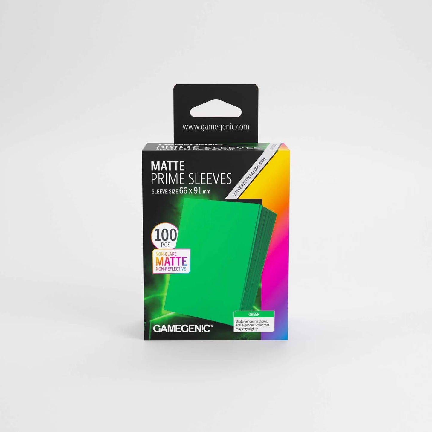 Gamegenic Matte Prime Sleeves Green 66x91 (100 ct.)
