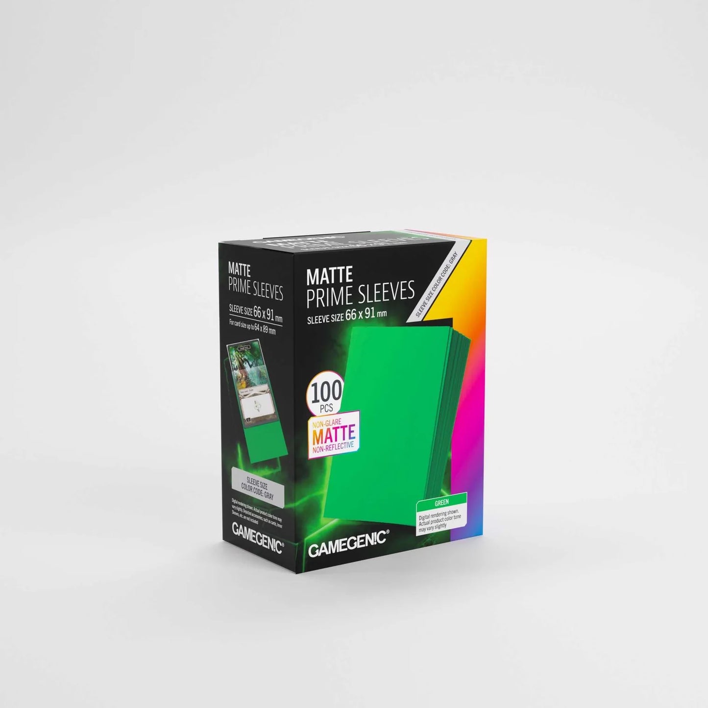 GameGenic Matte Prime Sleeves - Green (100 ct)