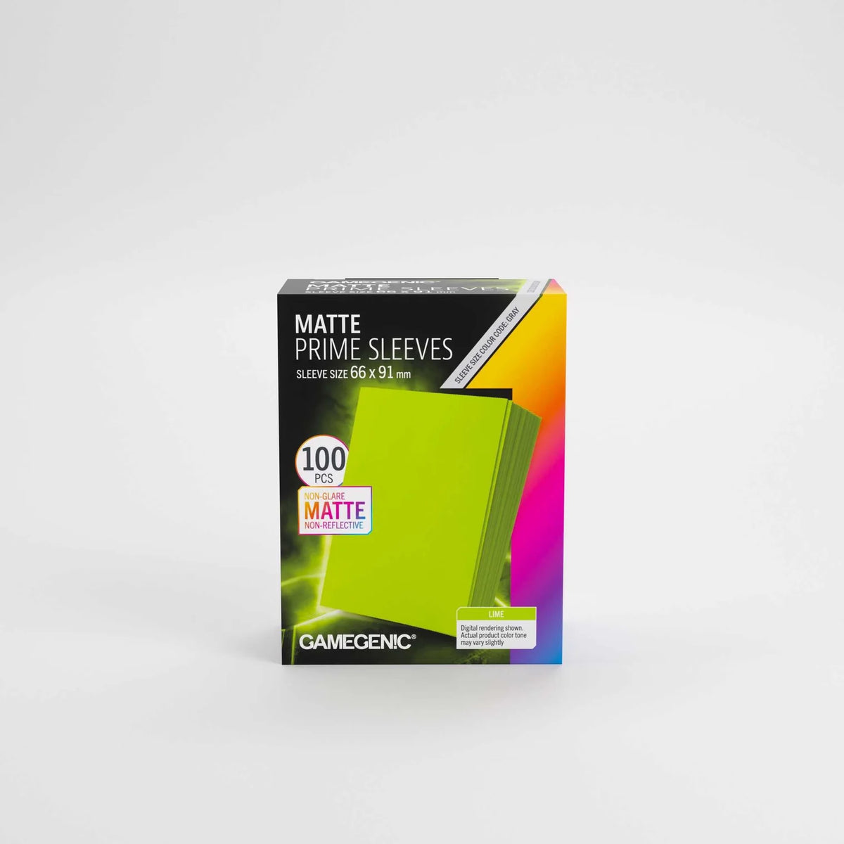 GameGenic Matte Prime Sleeves - Lime (100 ct)