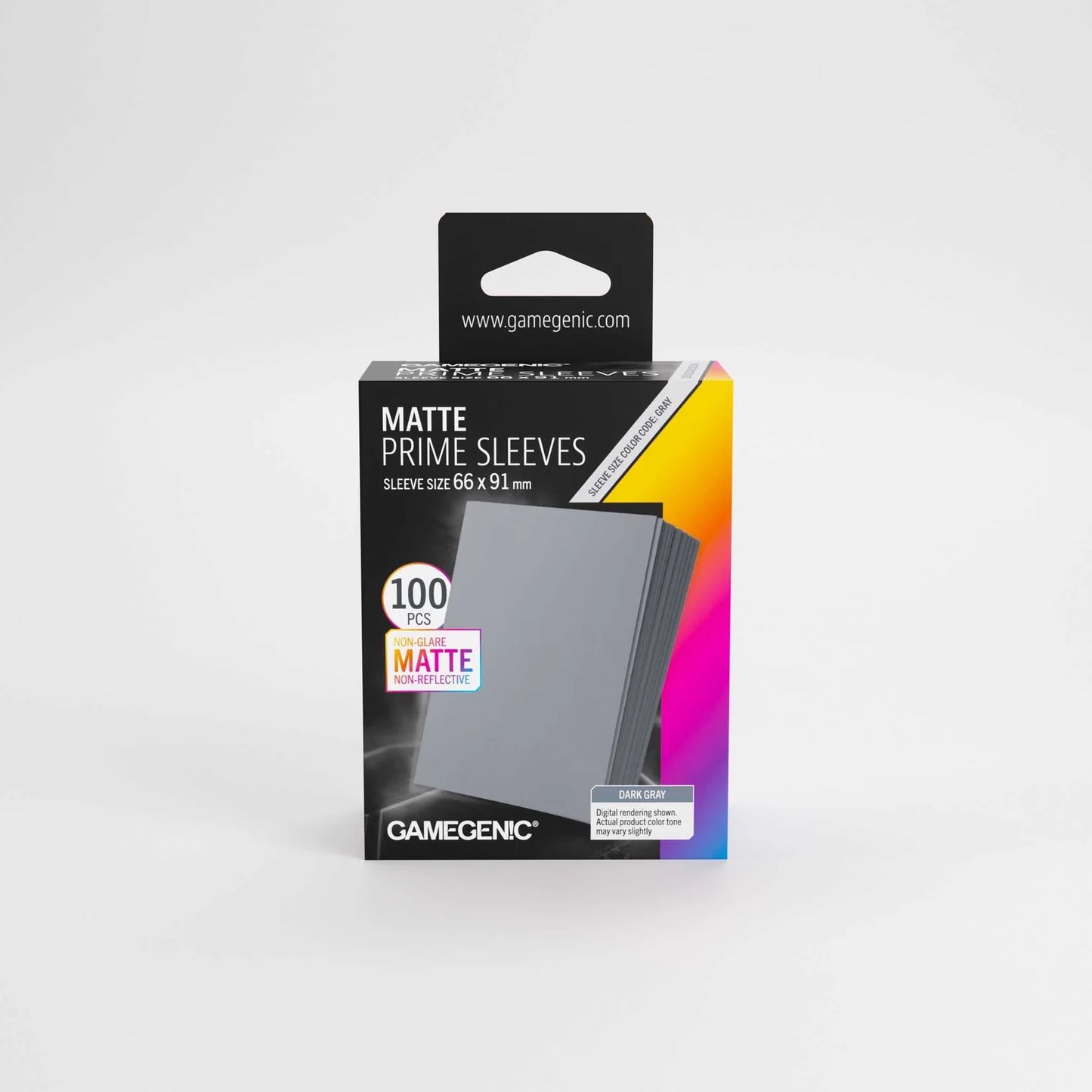 Gamegenic Matte Prime Sleeves Dark Gray 66x91 (100 ct.)