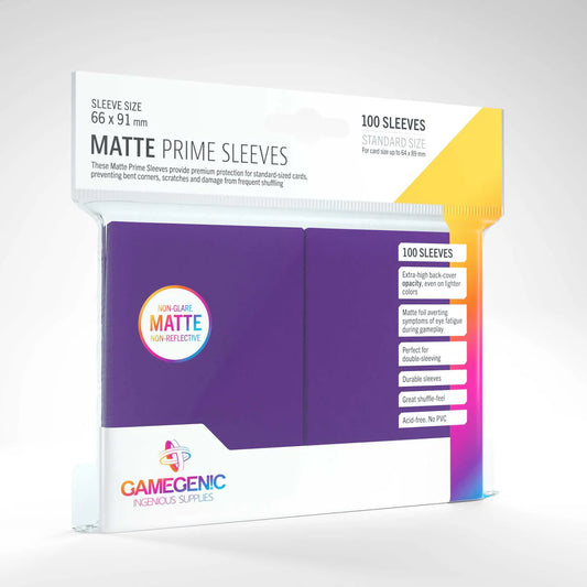 GameGenic Matte Prime Sleeves - Purple (100 ct)