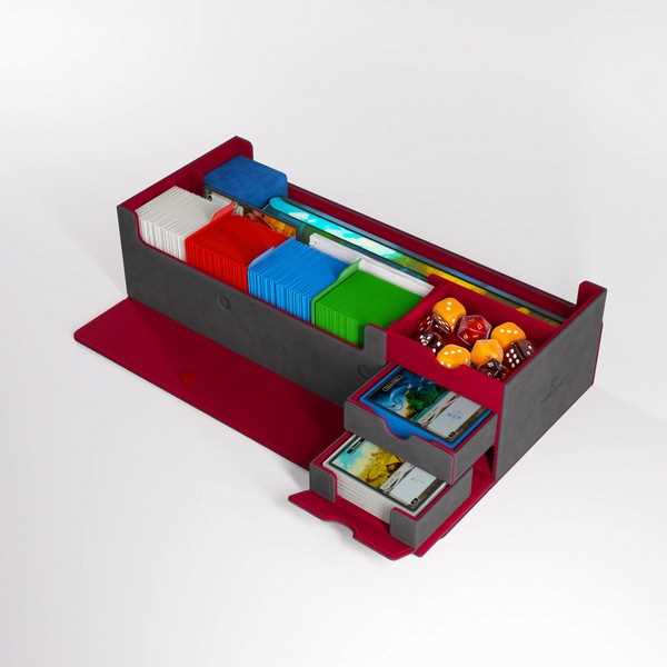 GameGenic Cards Lair 1000+ PRO Grey/Red