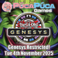 YuGiOh: Genesys Restricted - Tue 4th November 2025