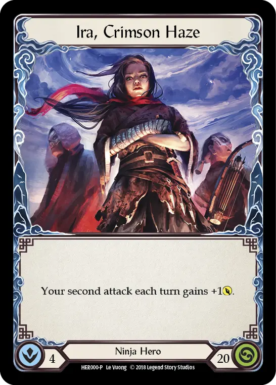 (000) Flesh & Blood TCG Hero Promos Single: Ira, Crimson Haze (Cold Foil)  Promo