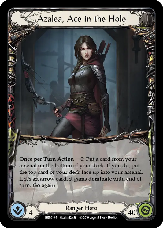 (010) Flesh & Blood TCG Hero Promos Single: Azalea, Ace in the Hole (Cold Foil)  Promo