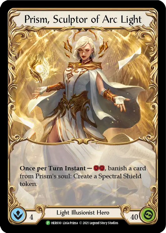(030) Flesh & Blood TCG Hero Promos Single: Prism, Sculptor of Arc Light (Cold Foil)  Promo