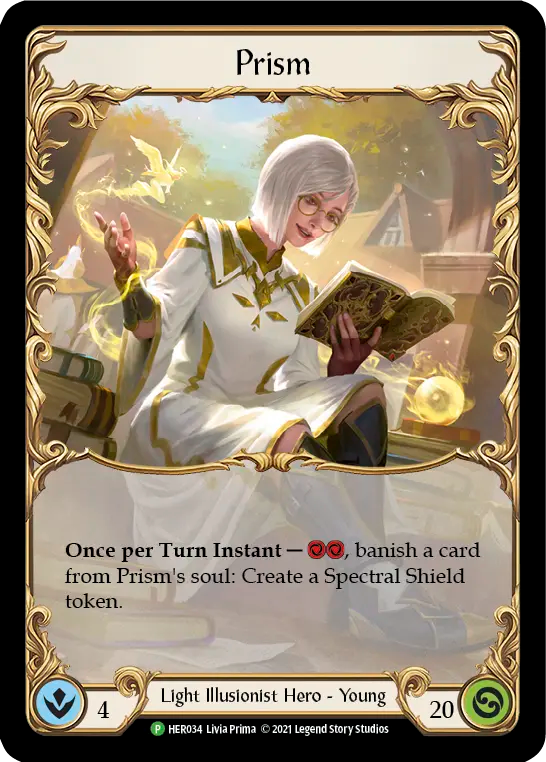 (034) Flesh & Blood TCG Hero Promos Single: Prism  (Cold Foil)  Promo