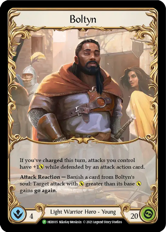 (035) Flesh & Blood TCG Hero Promos Single: Boltyn (Cold Foil)  Promo