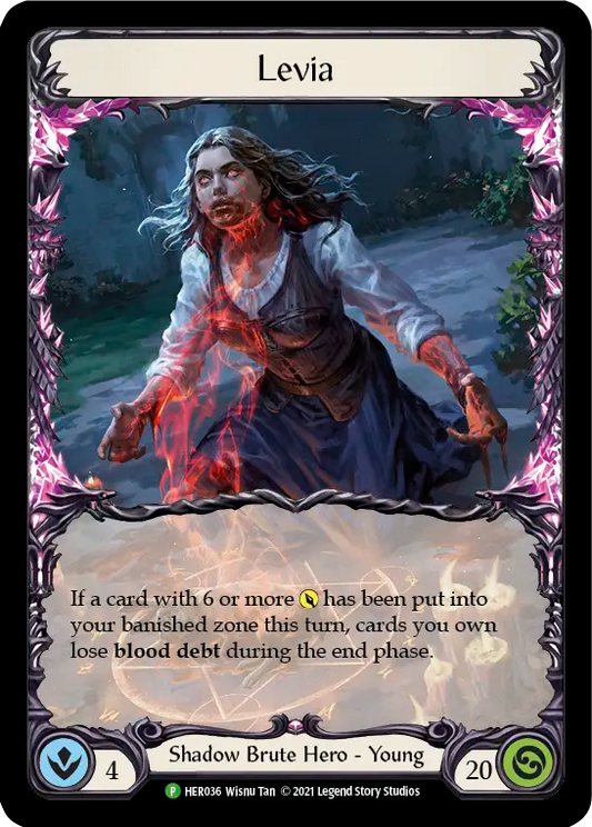 (036) Flesh & Blood TCG Hero Promos Single: Levia  (Cold Foil)  Promo