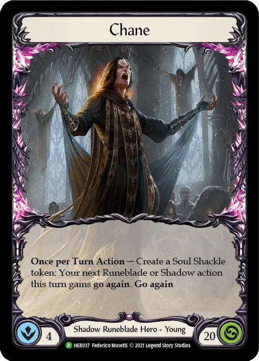 (037) Flesh & Blood TCG Hero Promos Single: Chane  (Cold Foil)  Promo