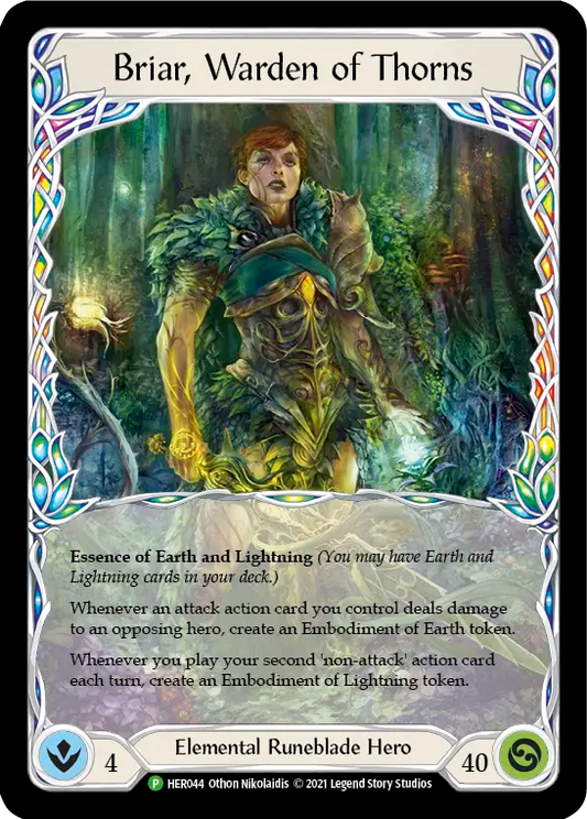 (044) Flesh & Blood TCG Hero Promos Single: Briar, Warden of Thorns (Cold Foil)  Promo
