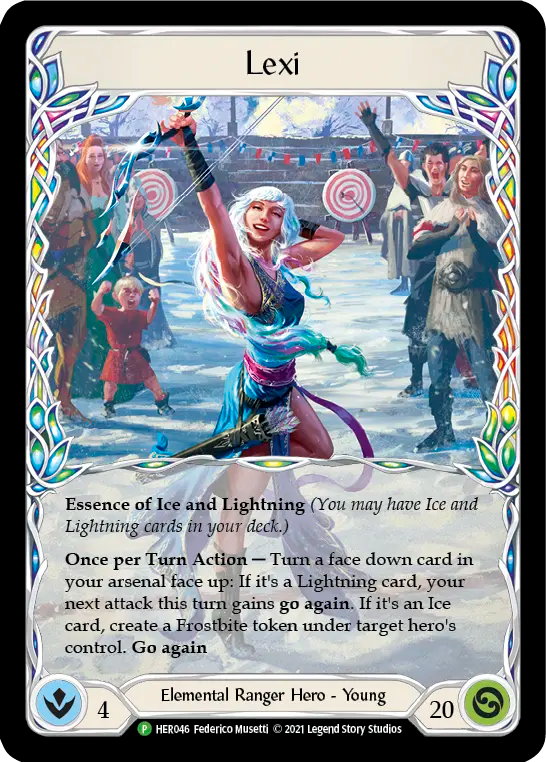 (046) Flesh & Blood TCG Hero Promos Single: Lexi (Cold Foil)  Promo