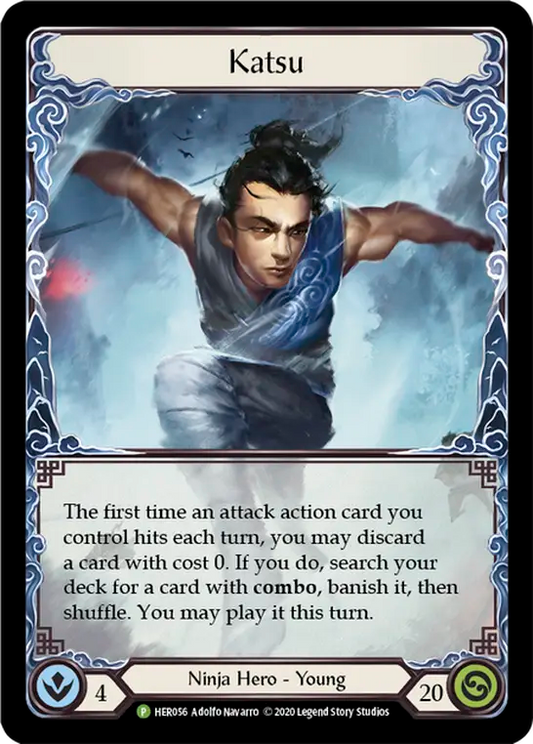 (056) Flesh & Blood TCG Hero Promos Single: Katsu (Cold Foil)  Promo
