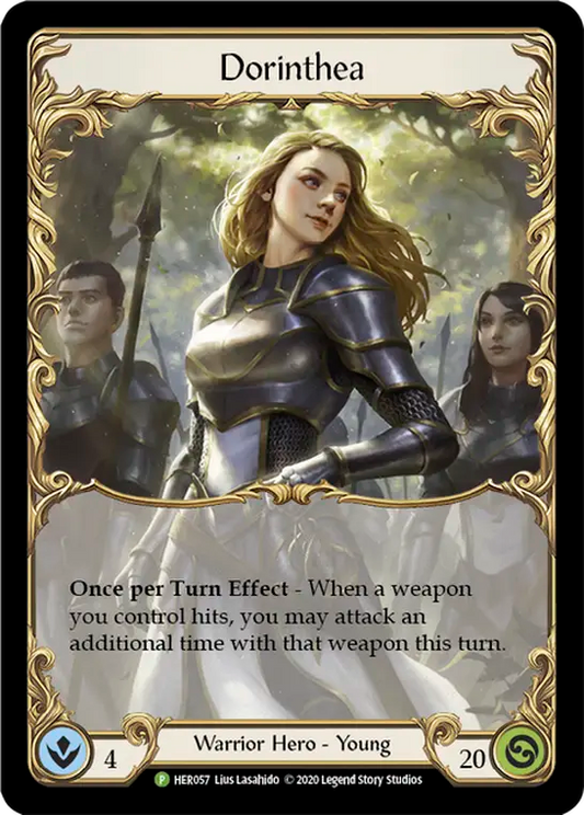 (057) Flesh & Blood TCG Hero Promos Single: Dorinthea (Cold Foil)  Promo