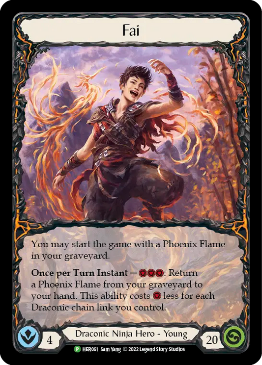 (061) Flesh & Blood TCG Hero Promos Single: Fai (Cold Foil)  Promo