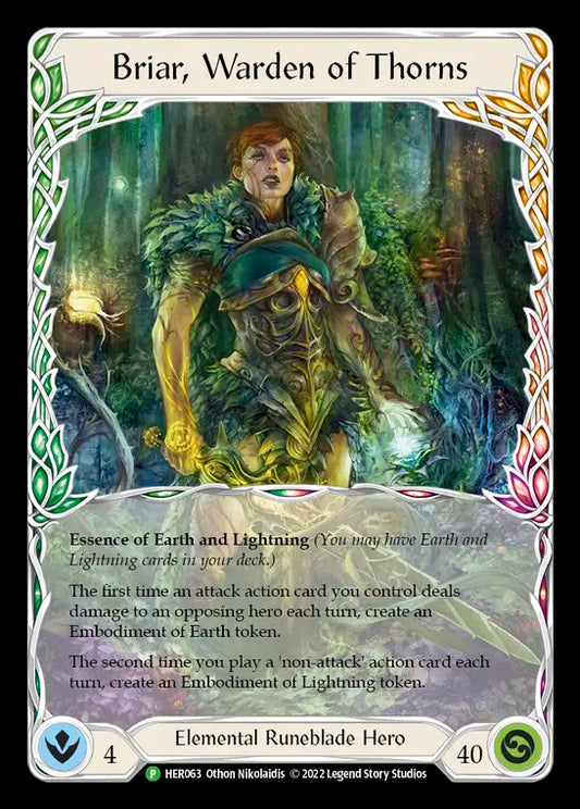 (063) Flesh & Blood TCG Hero Promos Single: Briar, Warden of Thorns (Cold Foil)  Promo