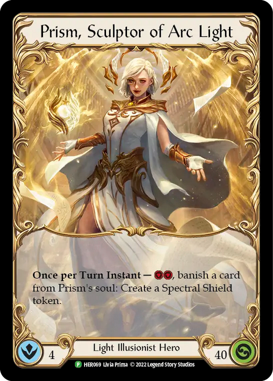 (069) Flesh & Blood TCG Hero Promos Single: Prism, Sculptor of Arc Light (Cold Foil)  Promo