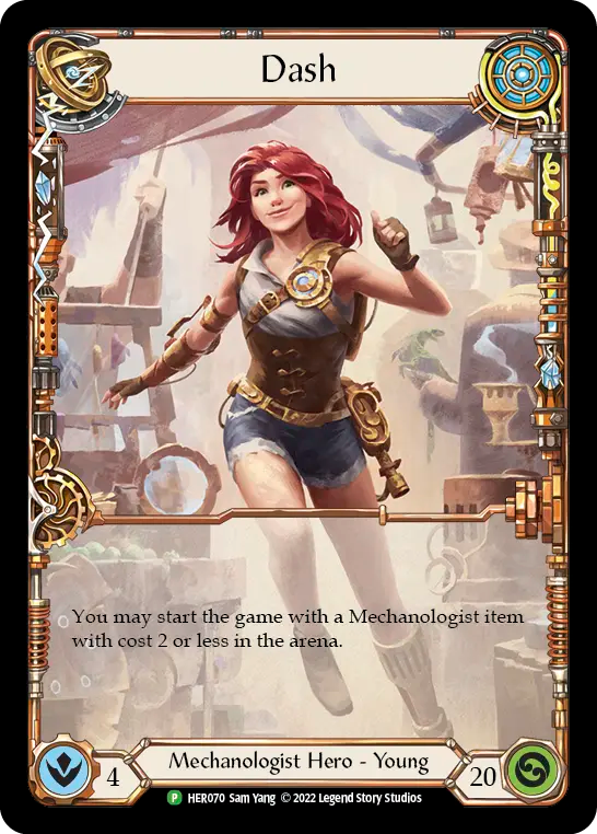 (070) Flesh & Blood TCG Hero Promos Single: Dash (Cold Foil)  Promo
