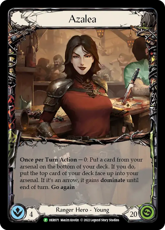 (071) Flesh & Blood TCG Hero Promos Single: Azalea (Cold Foil)  Promo