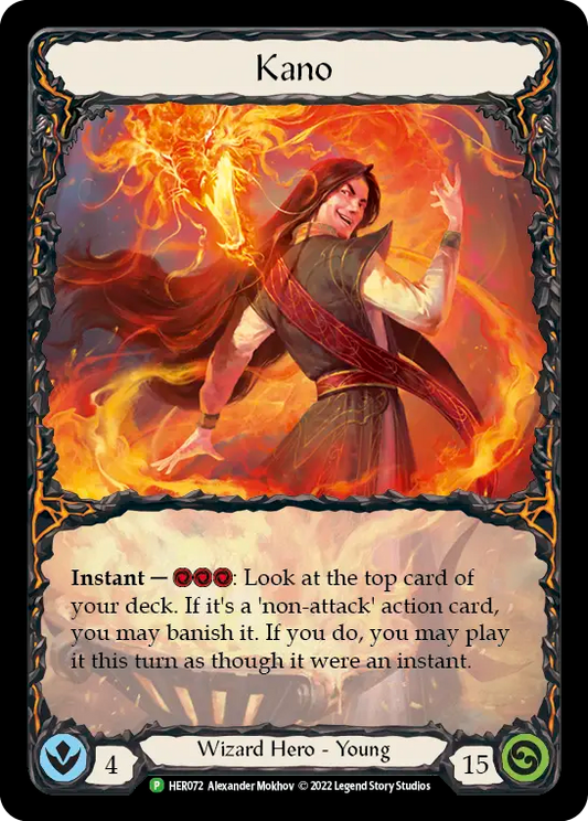(072) Flesh & Blood TCG Hero Promos Single: Kano (Cold Foil)  Promo