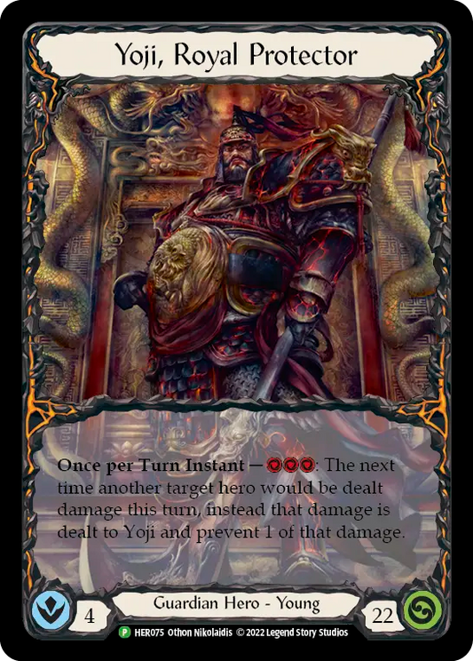 (075) Flesh & Blood TCG Hero Promos Single: Yoji, Royal Protector (Cold Foil)  Promo