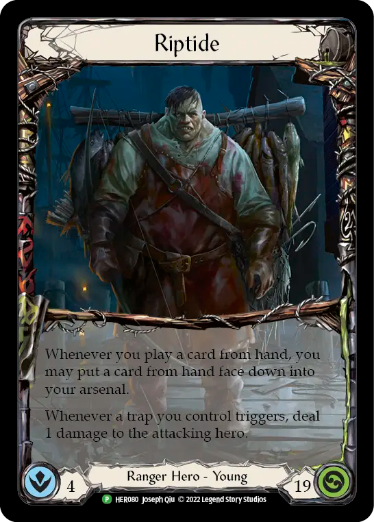 (080) Flesh & Blood TCG Hero Promos Single: Riptide (Cold Foil)  Promo