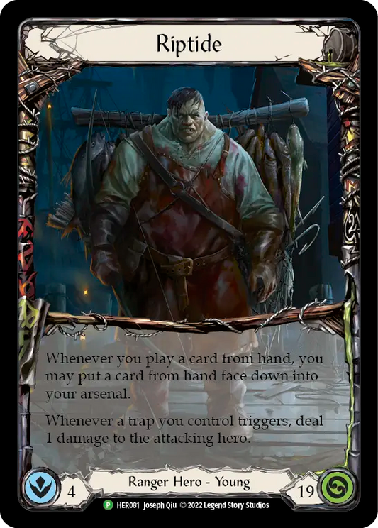 (081) Flesh & Blood TCG Hero Promos Single: Riptide (Rainbow Foil)  Promo