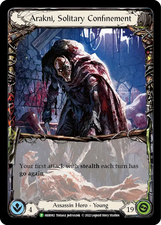 (082) Flesh & Blood TCG Hero Promos Single: Arakni, Solitary Confinement (Rainbow Foil)  Promo