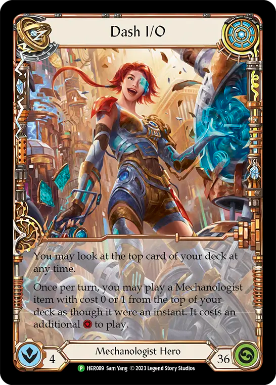 (089) Flesh & Blood TCG Hero Promos Single: Dash I/O (Cold Foil)  Promo
