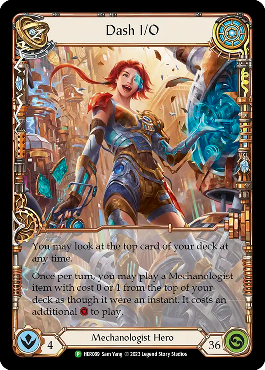 (089) Flesh & Blood TCG Hero Promos Single: Dash I/O (Cold Foil)  Promo
