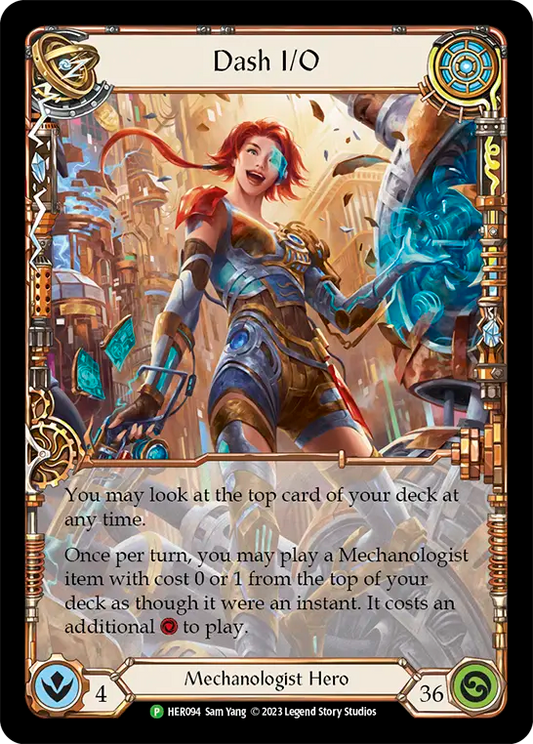 (094) Flesh & Blood TCG Hero Promos Single: Dash I/O (Rainbow Foil)  Promo