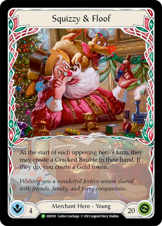 (101) Flesh & Blood TCG Hero Promos Single: Squizzy & Floof (Rainbow Foil)  Promo