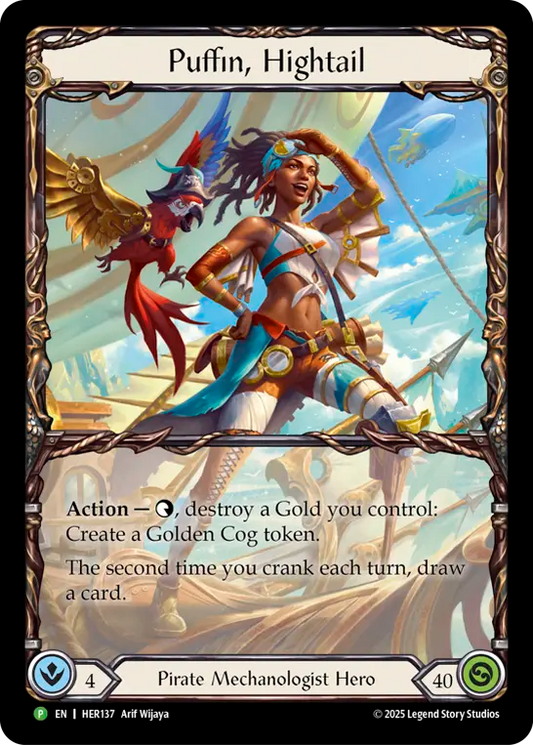 (137) Flesh & Blood TCG Hero Promos Single: Puffin, Hightail (Rainbow Foil)  Promo