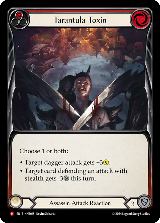 (HNT015) Flesh & Blood TCG The Hunted Single: Tarantula Toxin (Rainbow Foil)  Majestic