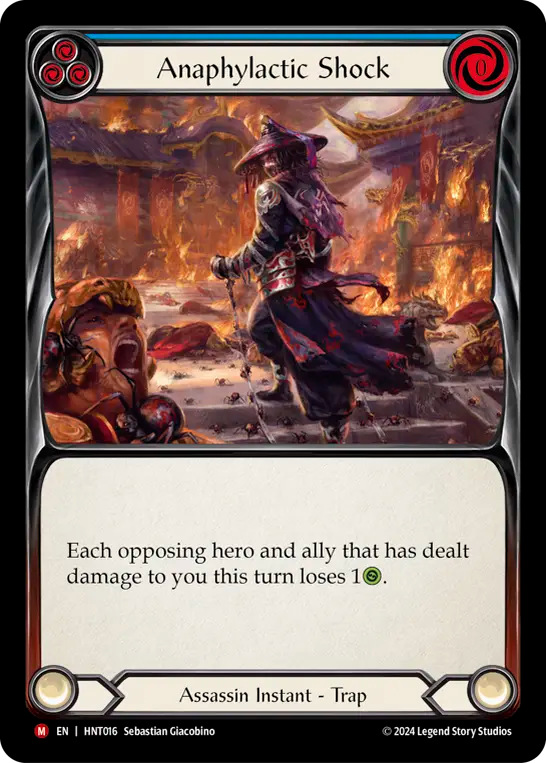 (HNT016) Flesh & Blood TCG The Hunted Single: Anaphylactic Shock (Regular)  Majestic