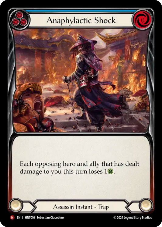(HNT016) Flesh & Blood TCG The Hunted Single: Anaphylactic Shock (Regular)  Majestic