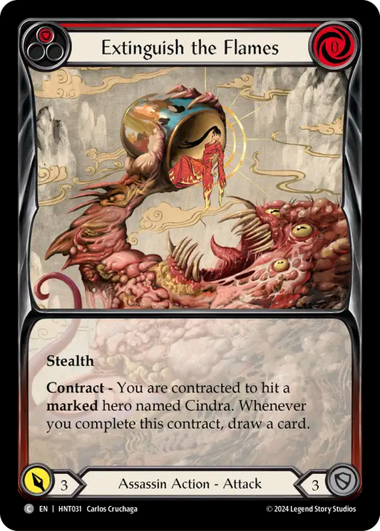 (HNT031) Flesh & Blood TCG The Hunted Single: Extinguish the Flames (Regular)  Common
