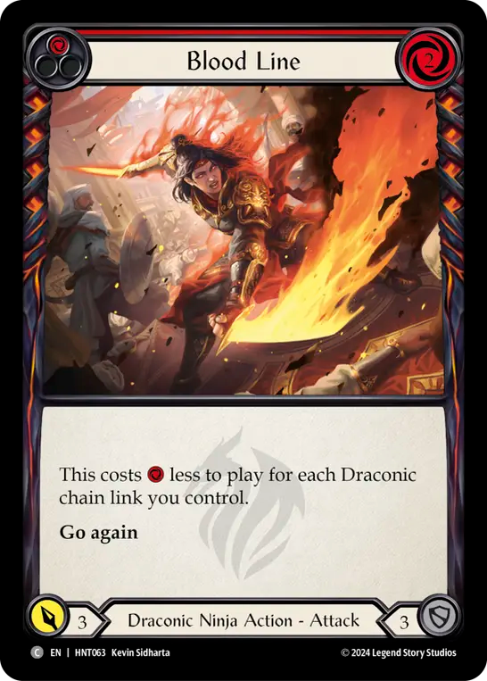 (HNT063) Flesh & Blood TCG The Hunted Single: Blood Line (Regular)  Common