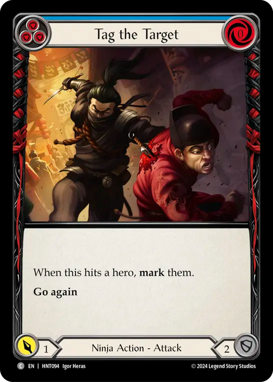 (HNT094) Flesh & Blood TCG The Hunted Single: Tag the Target (Blue) (Regular)  Common