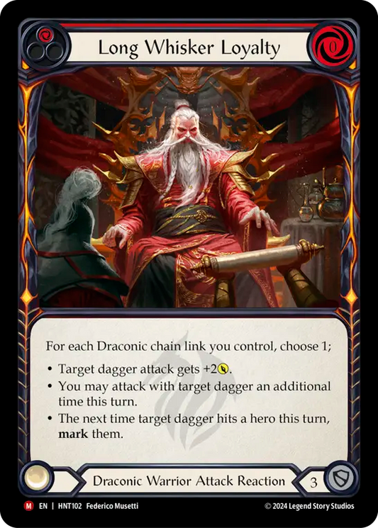 (HNT102) Flesh & Blood TCG The Hunted Single: Long Whisker Loyalty (Regular)  Majestic