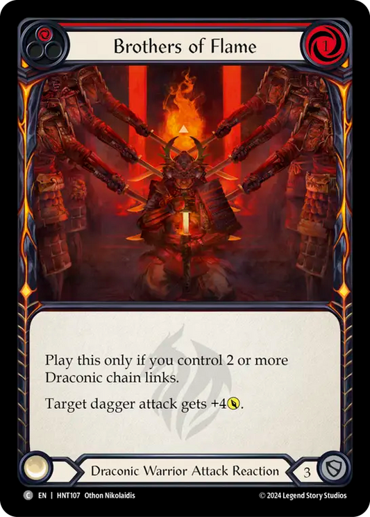 (HNT107) Flesh & Blood TCG The Hunted Single: Brothers of Flame (Regular)  Common
