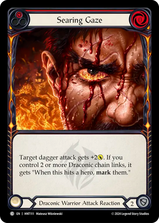 (HNT111) Flesh & Blood TCG The Hunted Single: Searing Gaze (Regular)  Common