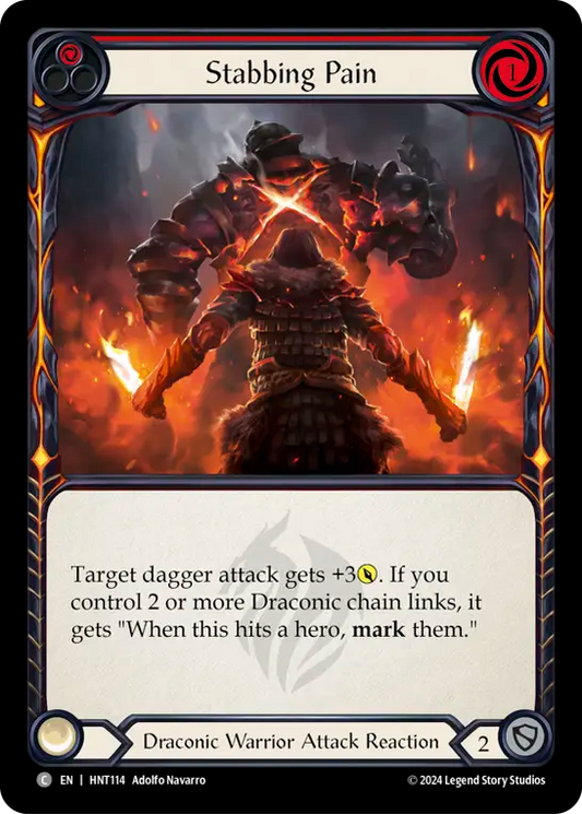 (HNT114) Flesh & Blood TCG The Hunted Single: Stabbing Pain (Regular)  Common