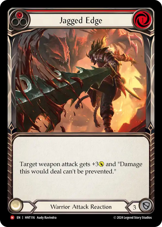 (HNT116) Flesh & Blood TCG The Hunted Single: Jagged Edge (Regular)  Majestic