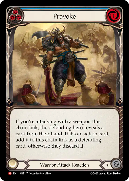 (HNT117) Flesh & Blood TCG The Hunted Single: Provoke (Regular)  Majestic