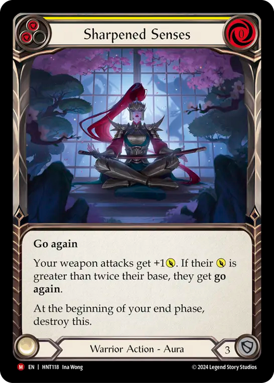 (HNT118) Flesh & Blood TCG The Hunted Single: Sharpened Senses (Rainbow Foil)  Majestic