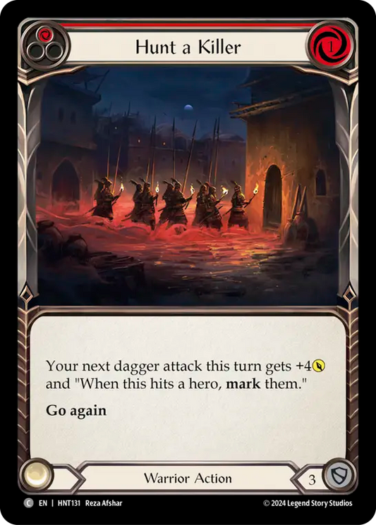 (HNT131) Flesh & Blood TCG The Hunted Single: Hunt a Killer (Red) (Regular)  Common