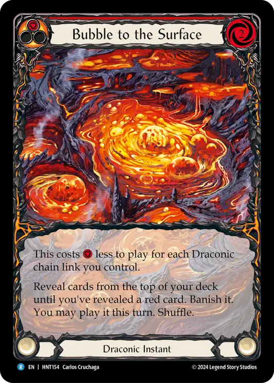 (HNT154) Flesh & Blood TCG The Hunted Single: Bubble to the Surface (Extended Art Rainbow Foil)  Rare