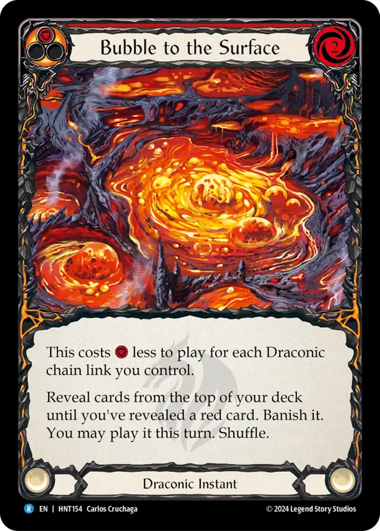 (HNT154) Flesh & Blood TCG The Hunted Single: Bubble to the Surface (Rainbow Foil)  Rare